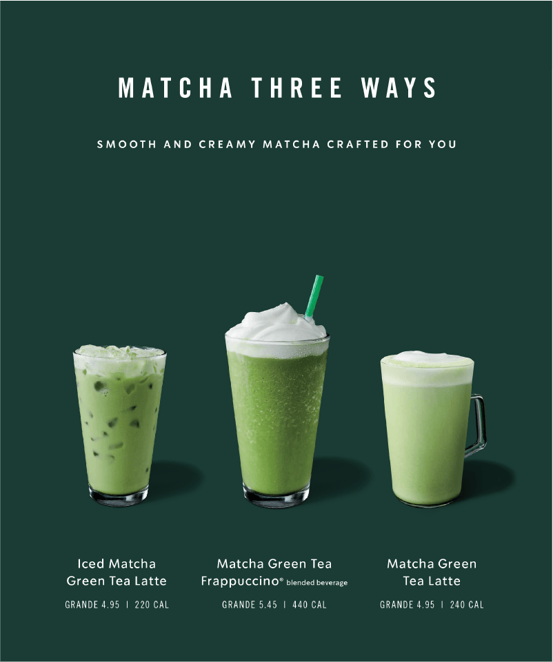Matcha Three Ways